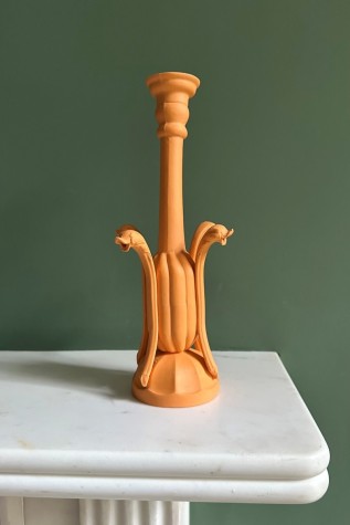 Orange Candle Holder, H27 x W12