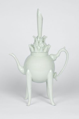 Long Legged Teapot Celadon W 24 x H40 x D13