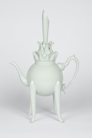 Long Legged Teapot Celadon H40 x W24 x D13