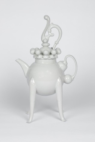 Long Legged Teapot Grey W22 x H36 x D14