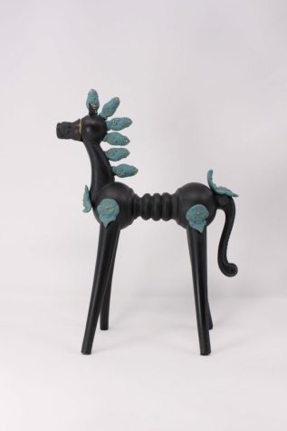 Dark Horse, H26cm,  Porcelain, slip casting