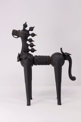 Dark Horse, H26cm,  Porcelain, slip casting