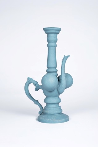 Gray Balls, H23 x D15 stained porcelain, slip-casting
