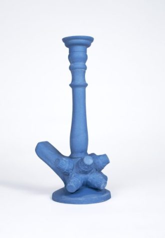 Phallus, H24cm xD11.5cm, Stained porcelain (Sold)